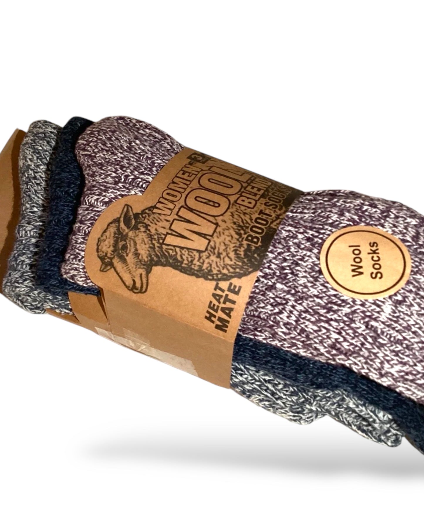 Nora. Wool Blend Boot Socks