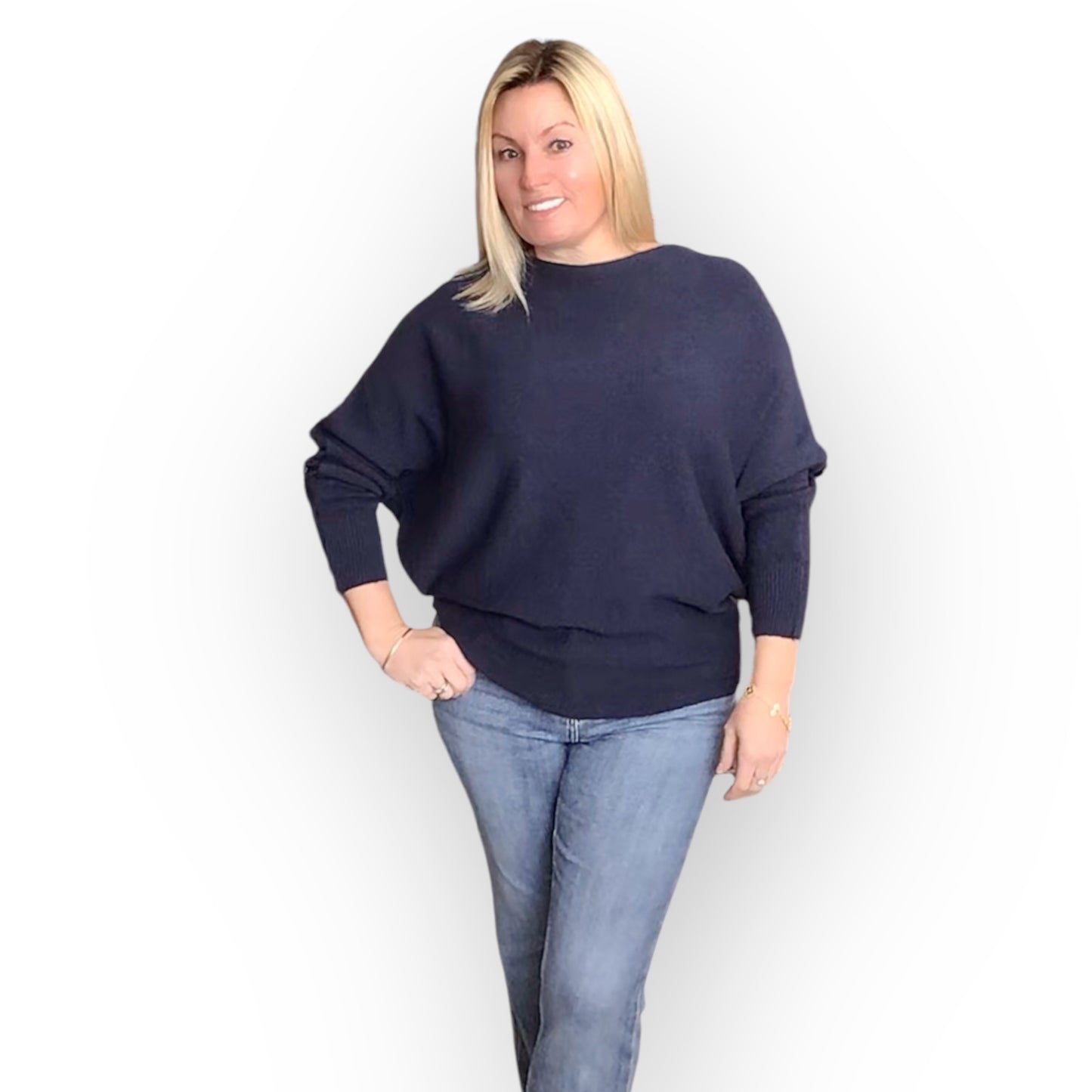 Super-Soft Knit batwing sweater (Aurora)