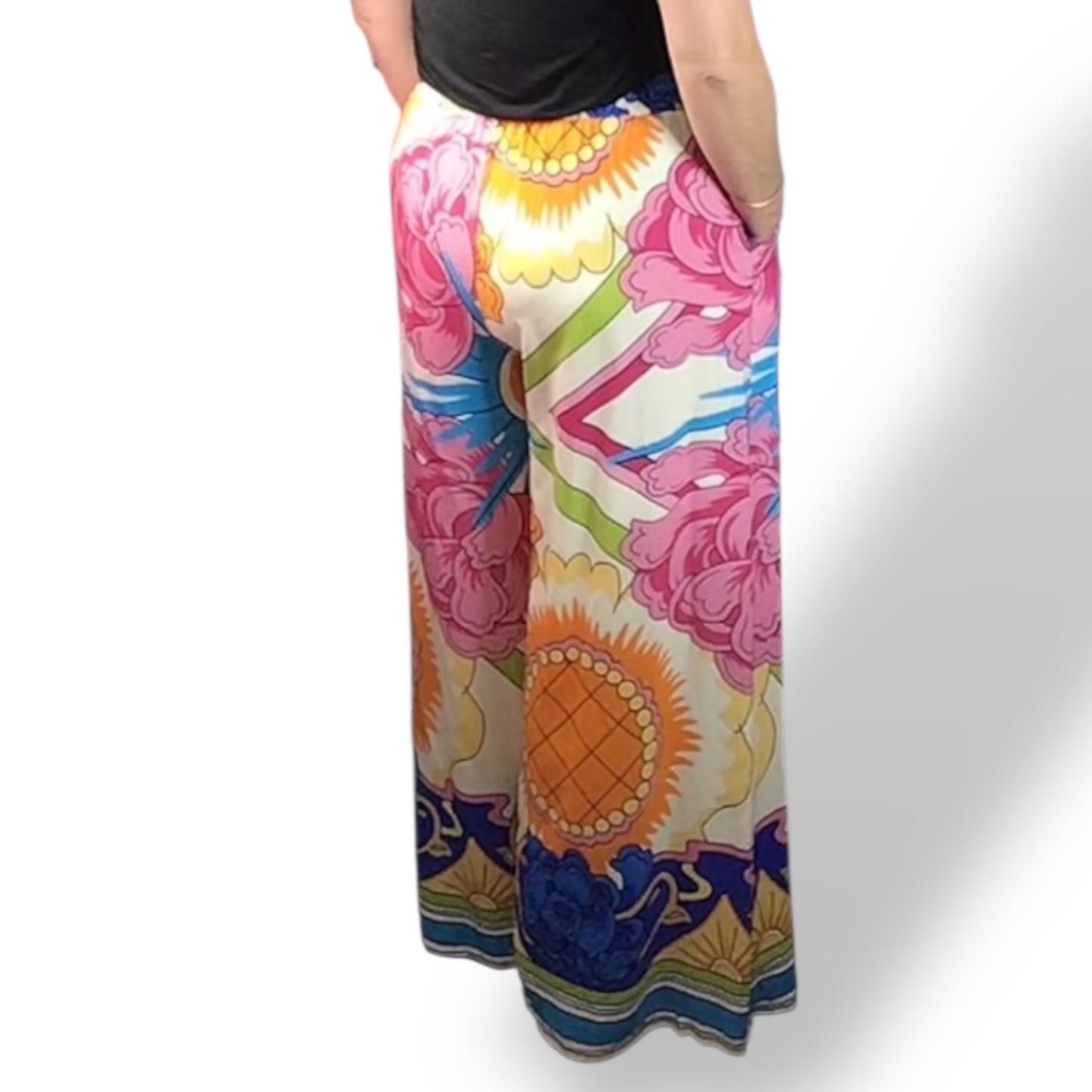 Maggie Bright Bold Floral Trousers