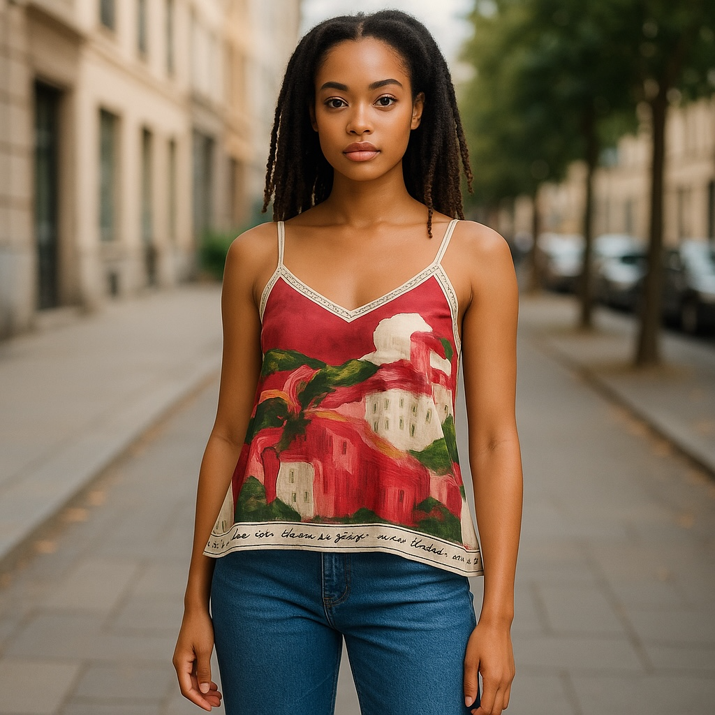 Tiara. Print Camisole Top