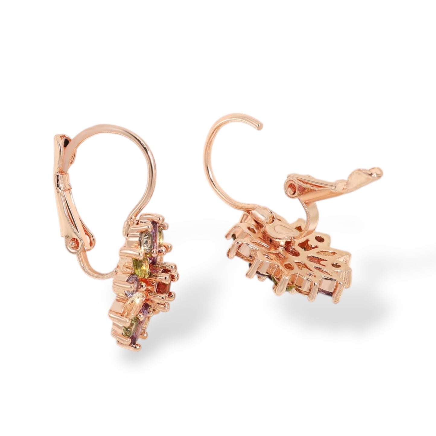 Multi Coloured Flower Earrings