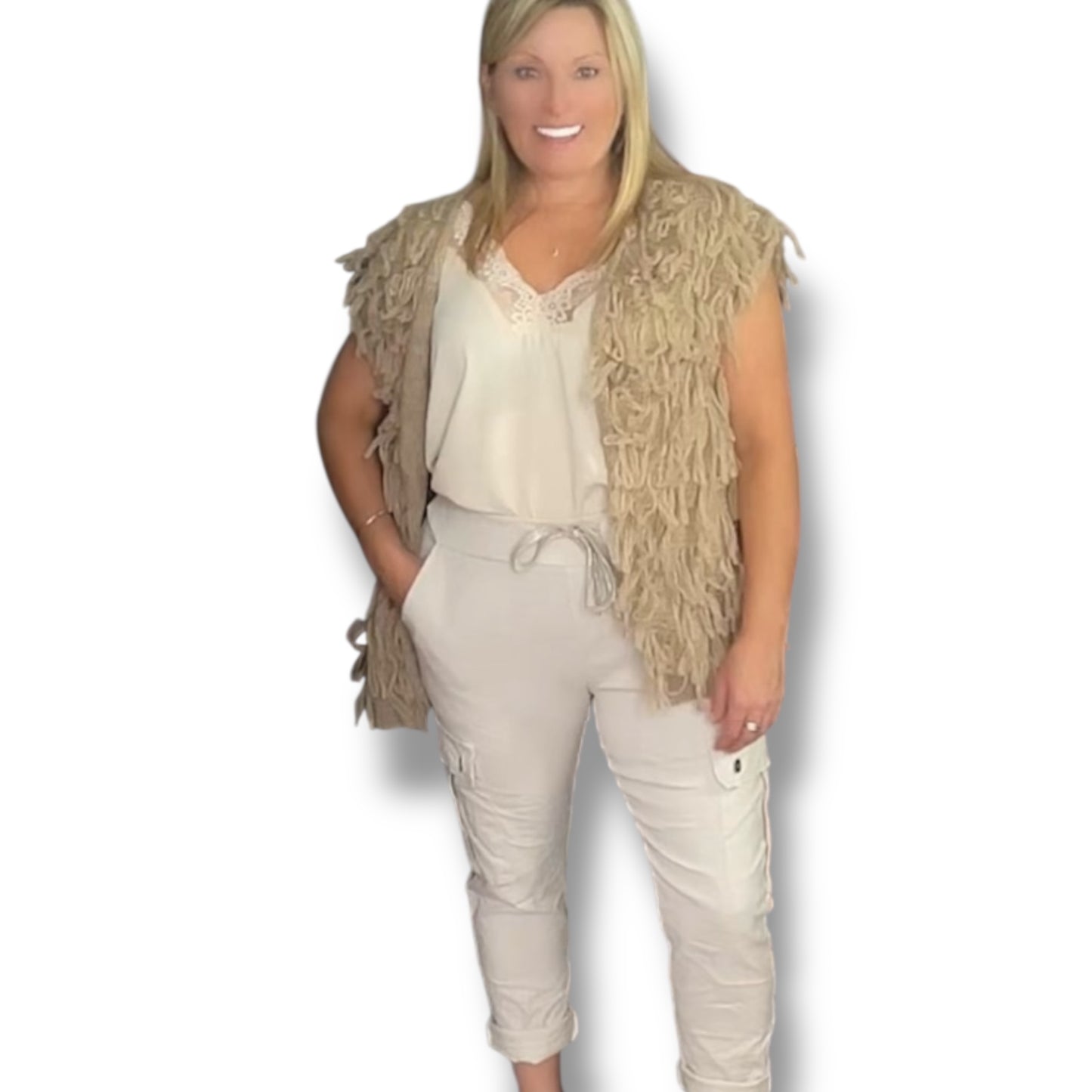 Loop Knitted Waistcoat (Millie)