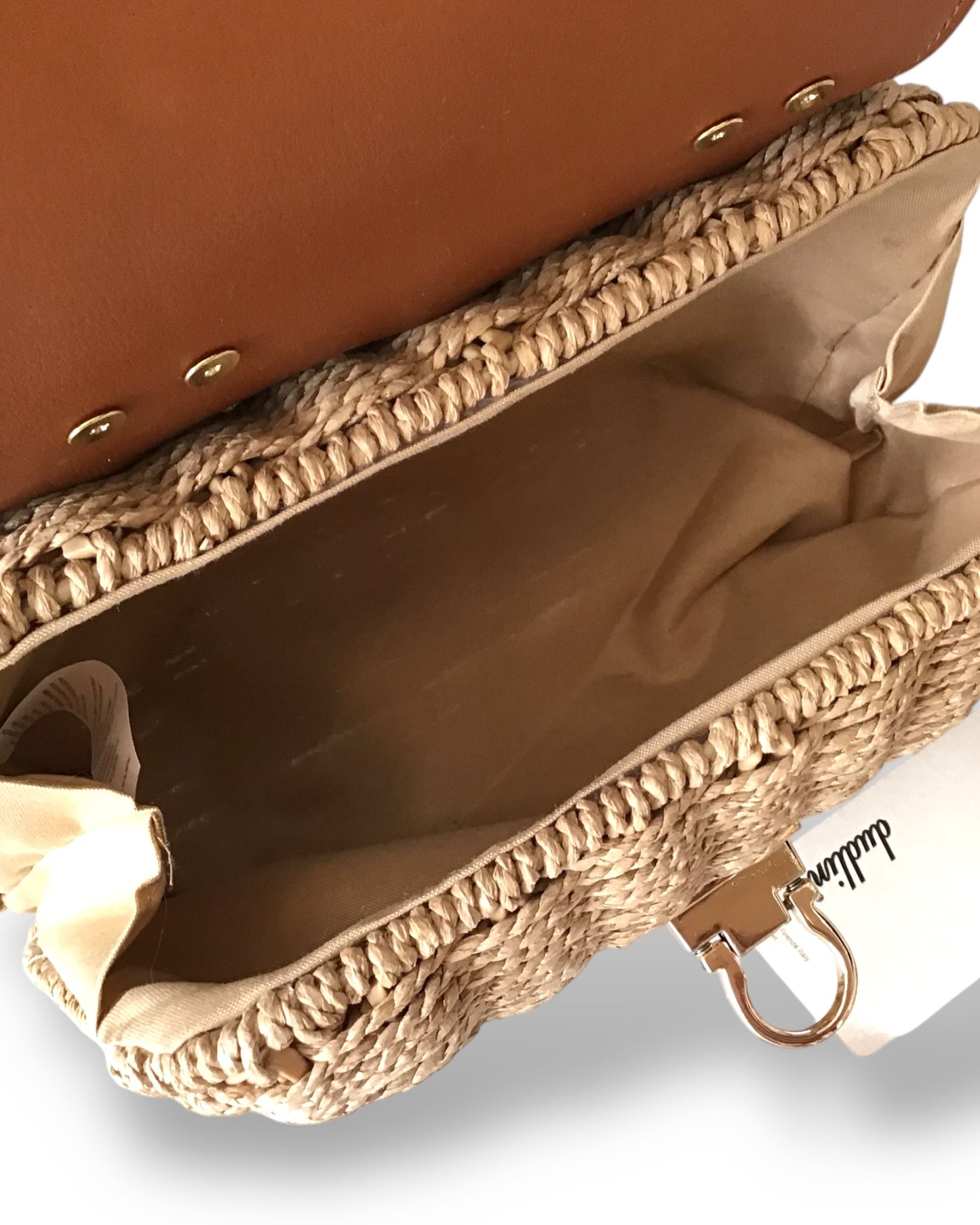 Charlie Bamboo Handle Basket Bag
