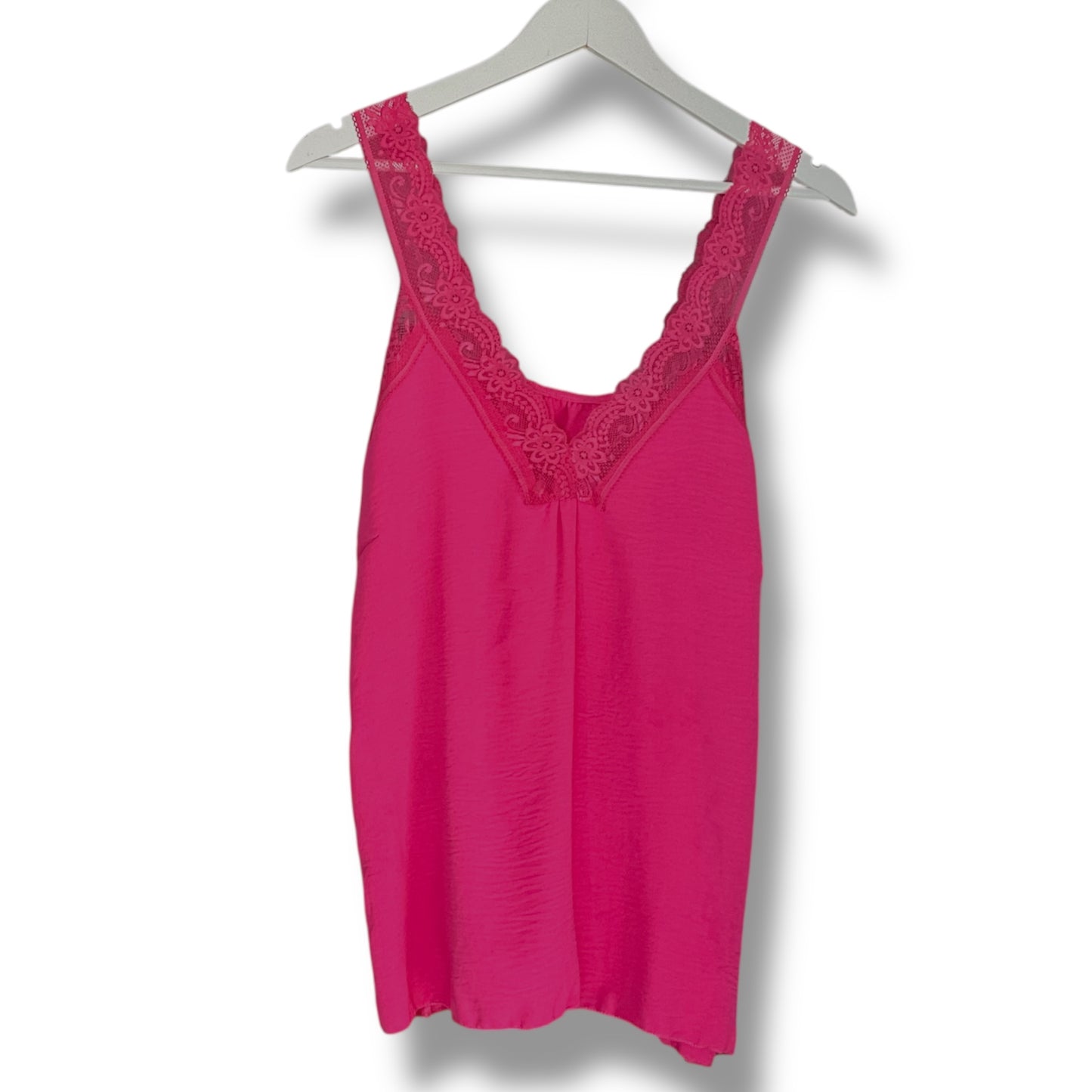 Tori. Lace Trim Vest Camisole Top