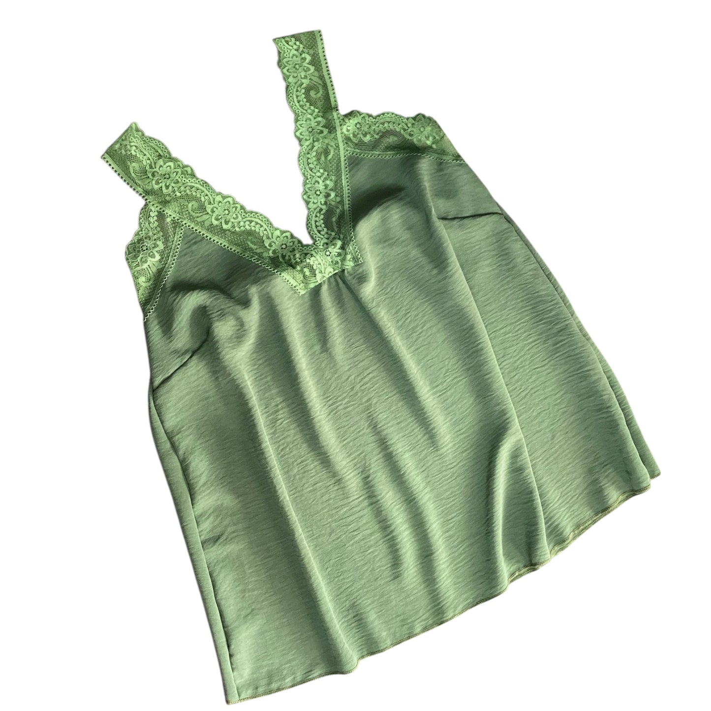 Tori. Lace Trim Vest Camisole Top