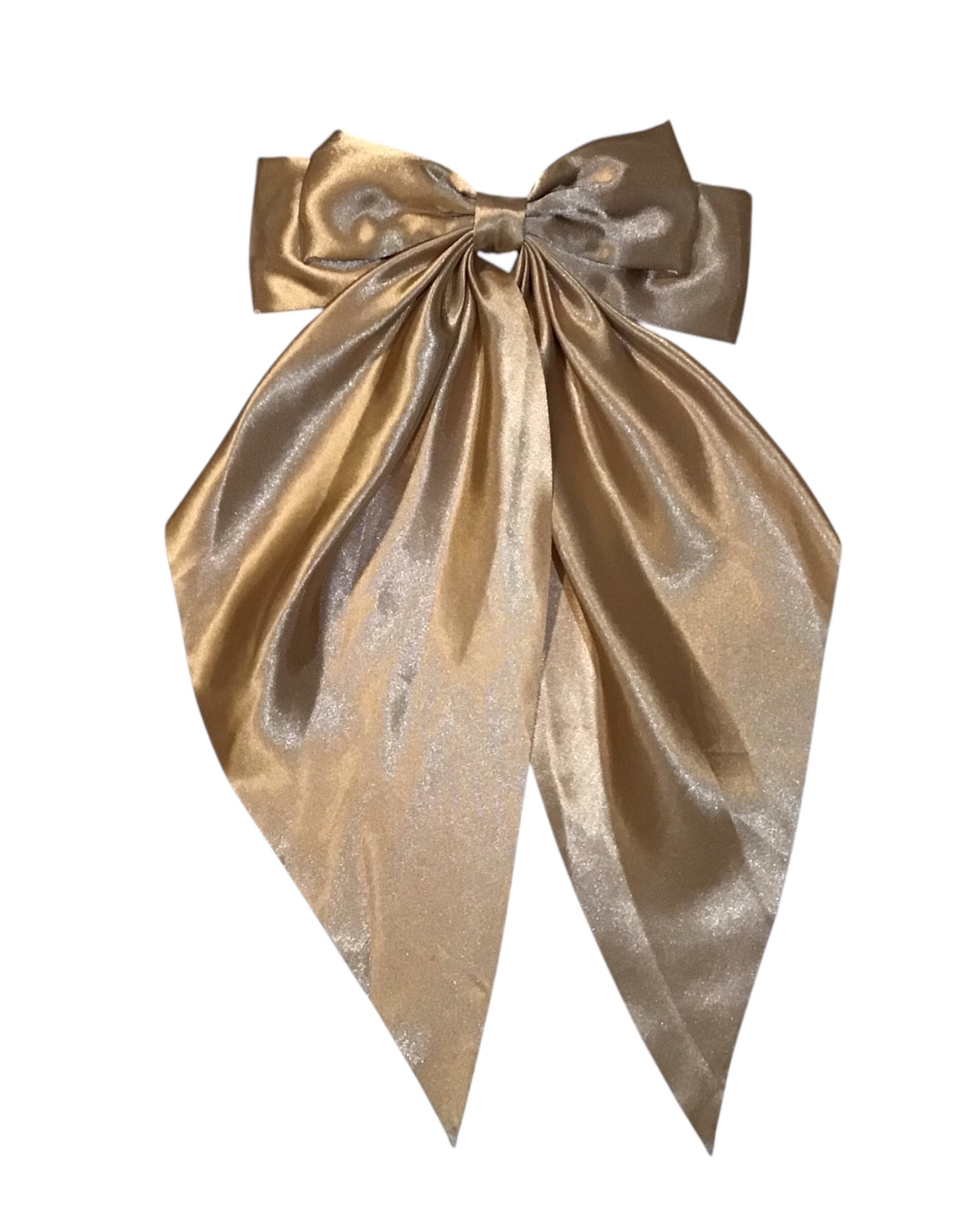 LINDIE. Silky Long Tail Double Bow Hair Clip