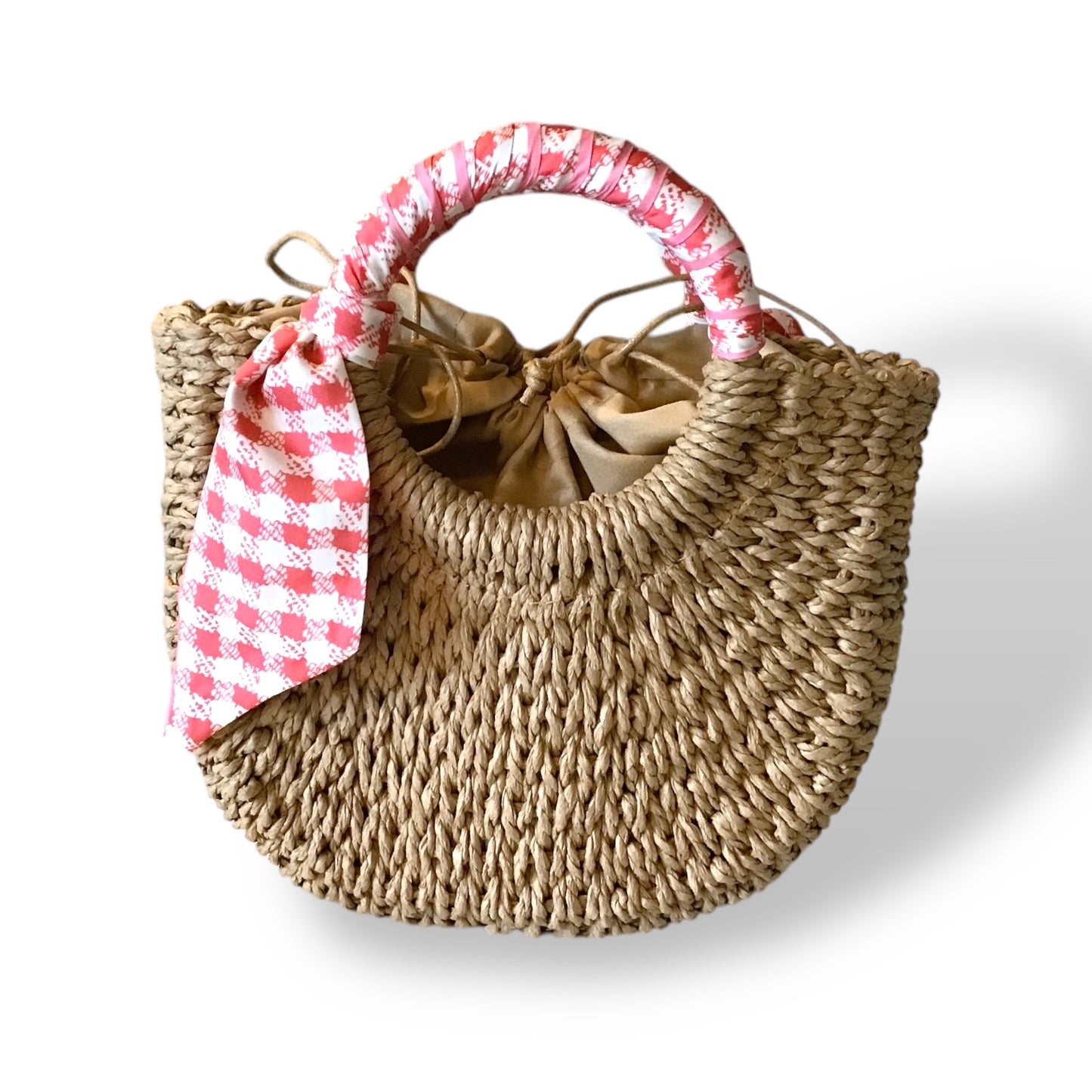 Cynthia Small Basket Bag with Twilly & Charm
