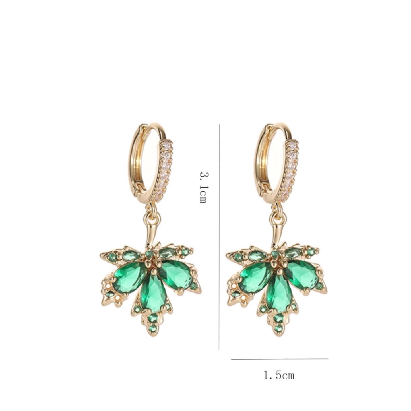 Maple Earrings Gold
