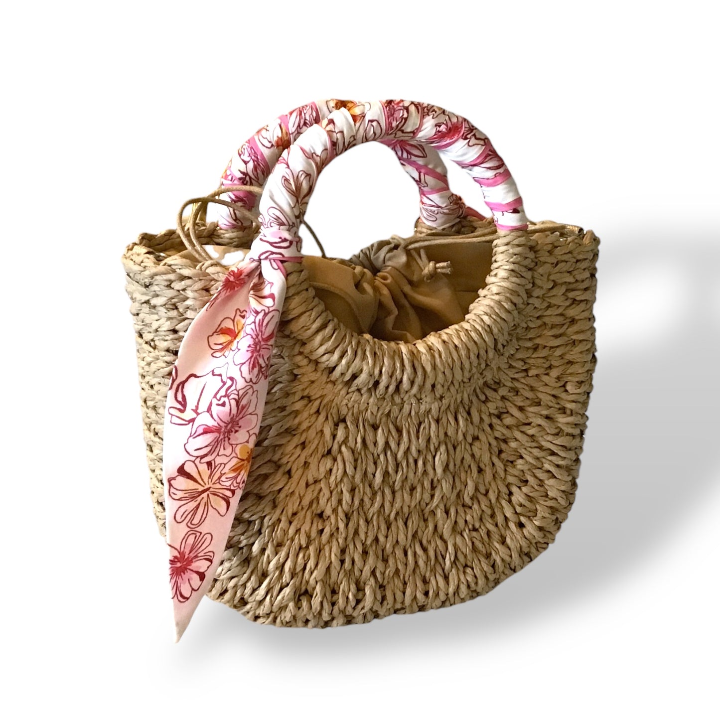 Cynthia Small Basket Bag with Twilly & Charm
