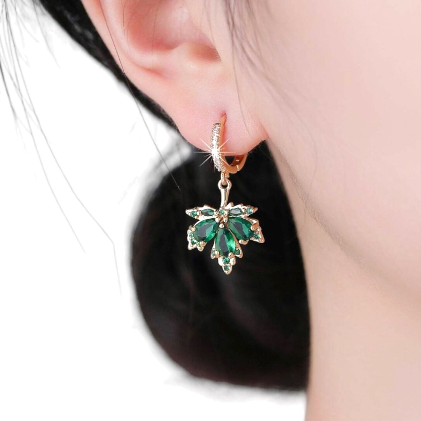 Maple Earrings Gold