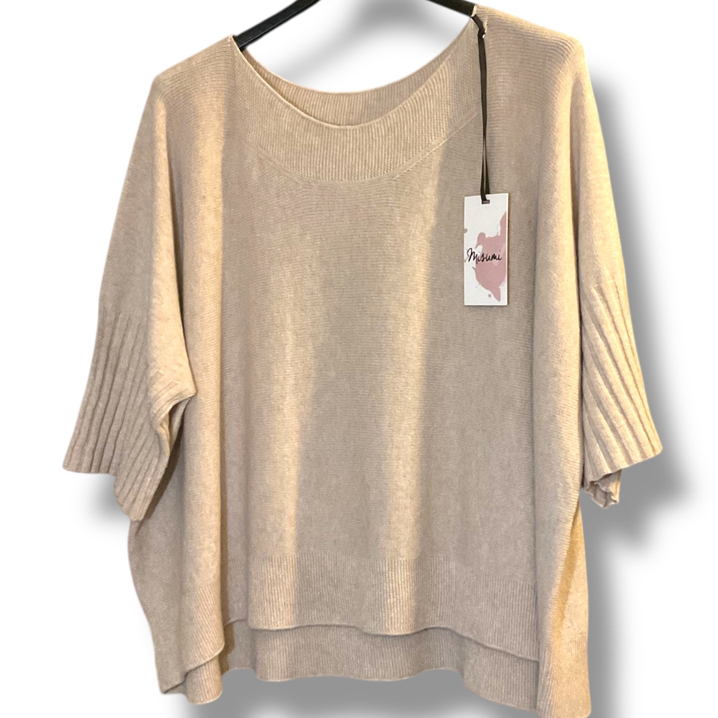 Loose Fit Sweater with 3/4 Sleeves