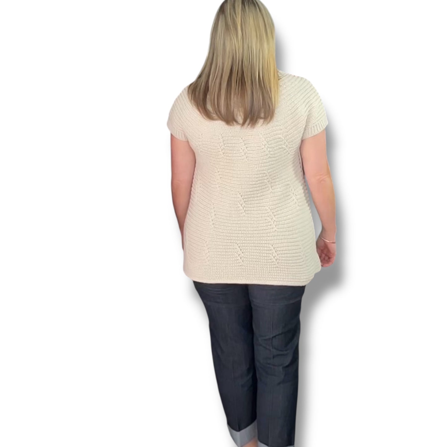 Chunky knit waistcoat with Buttons (Edith)