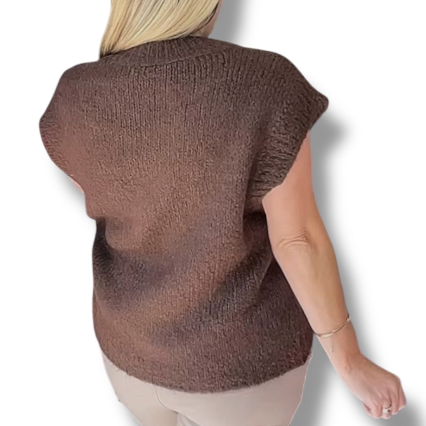 Soft Knit Starfish Button Waistcoat (Loulou)
