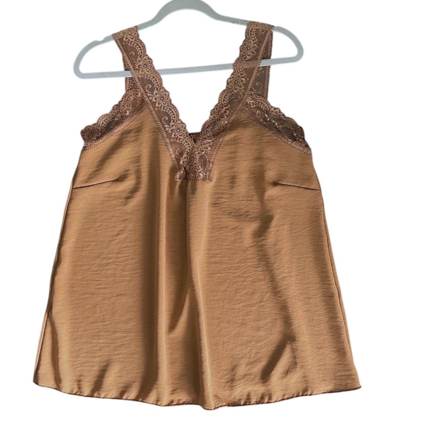 Tori. Lace Trim Vest Camisole Top