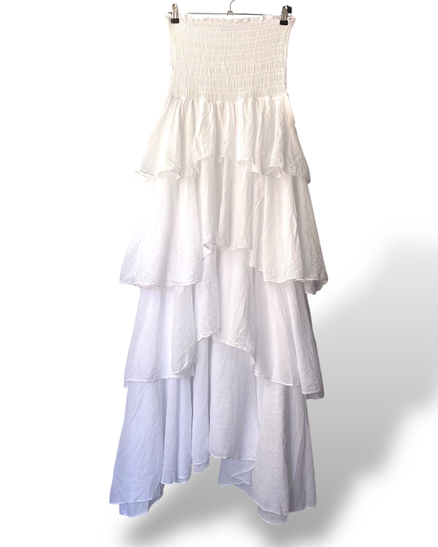 Conny Tiered Bandot Maxi Dress