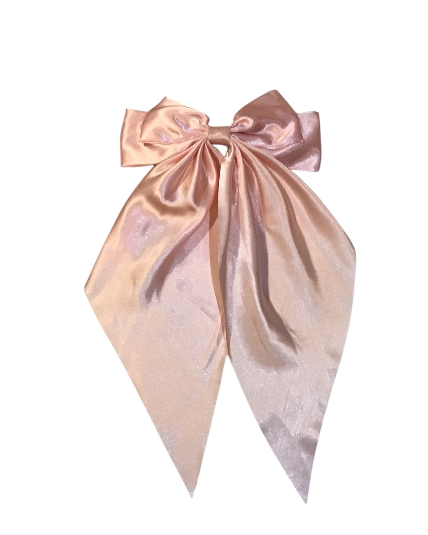 LINDIE. Silky Long Tail Double Bow Hair Clip
