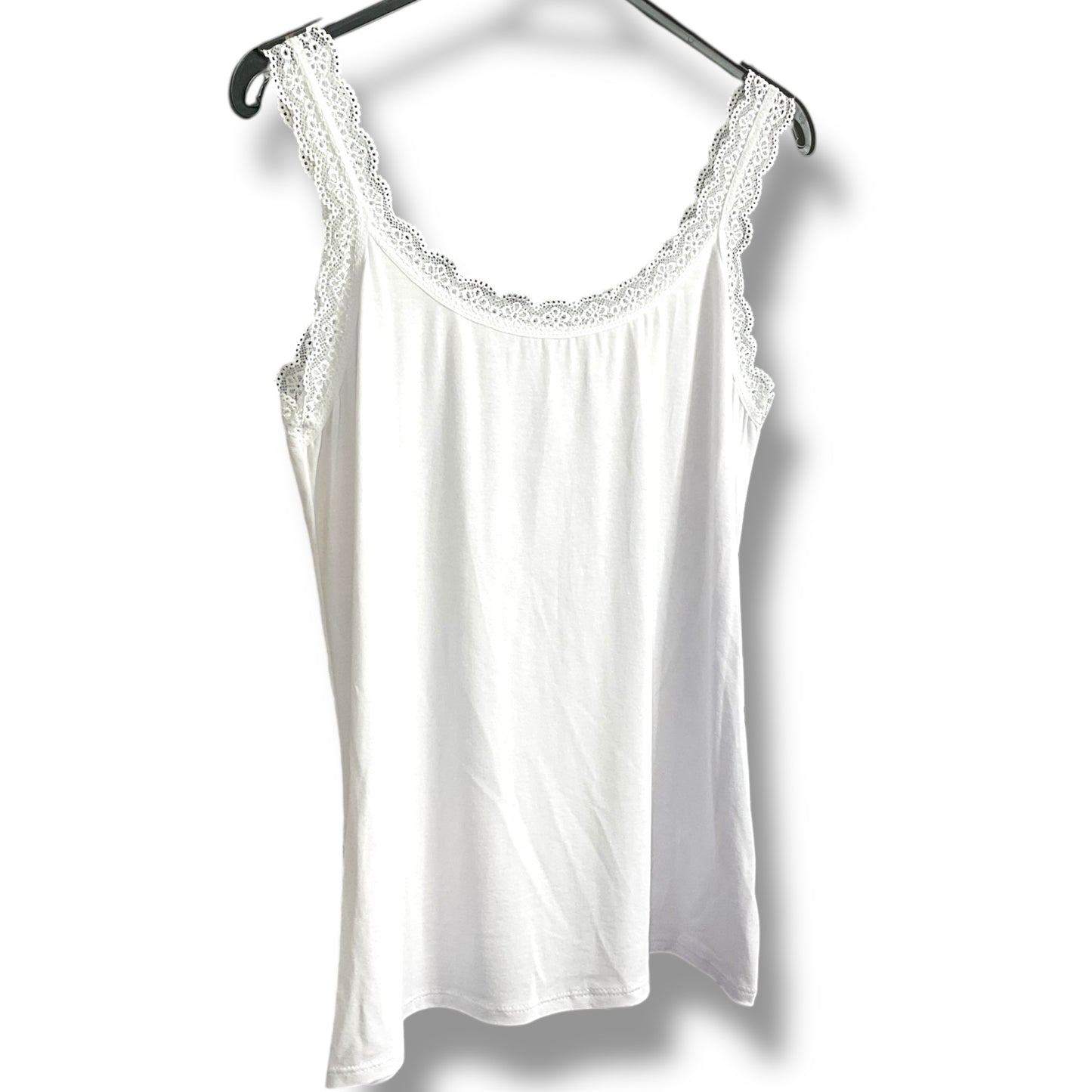 Vest Top with Daisy Lace Trim