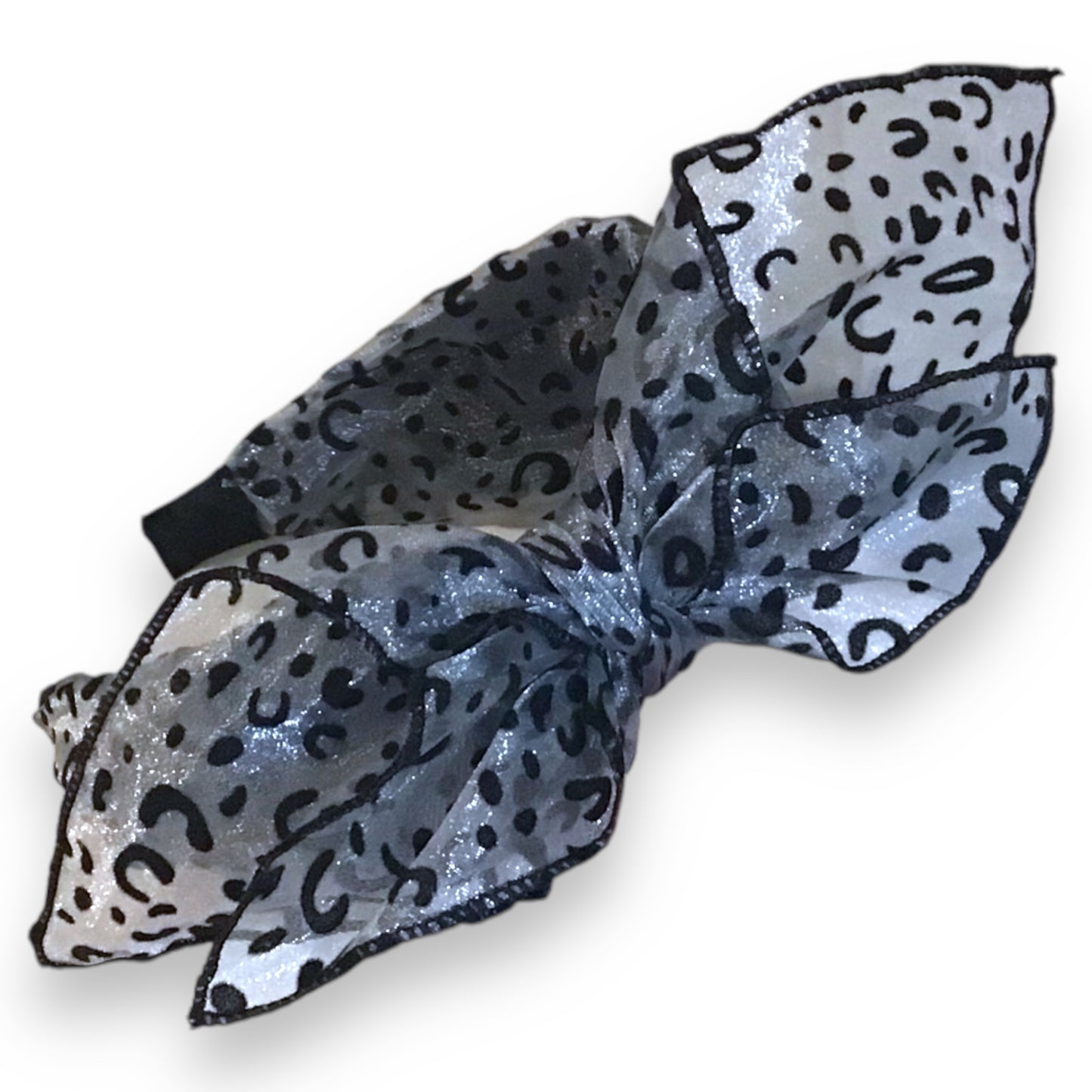 Libby. Chiffon Wrapped Bow Headband