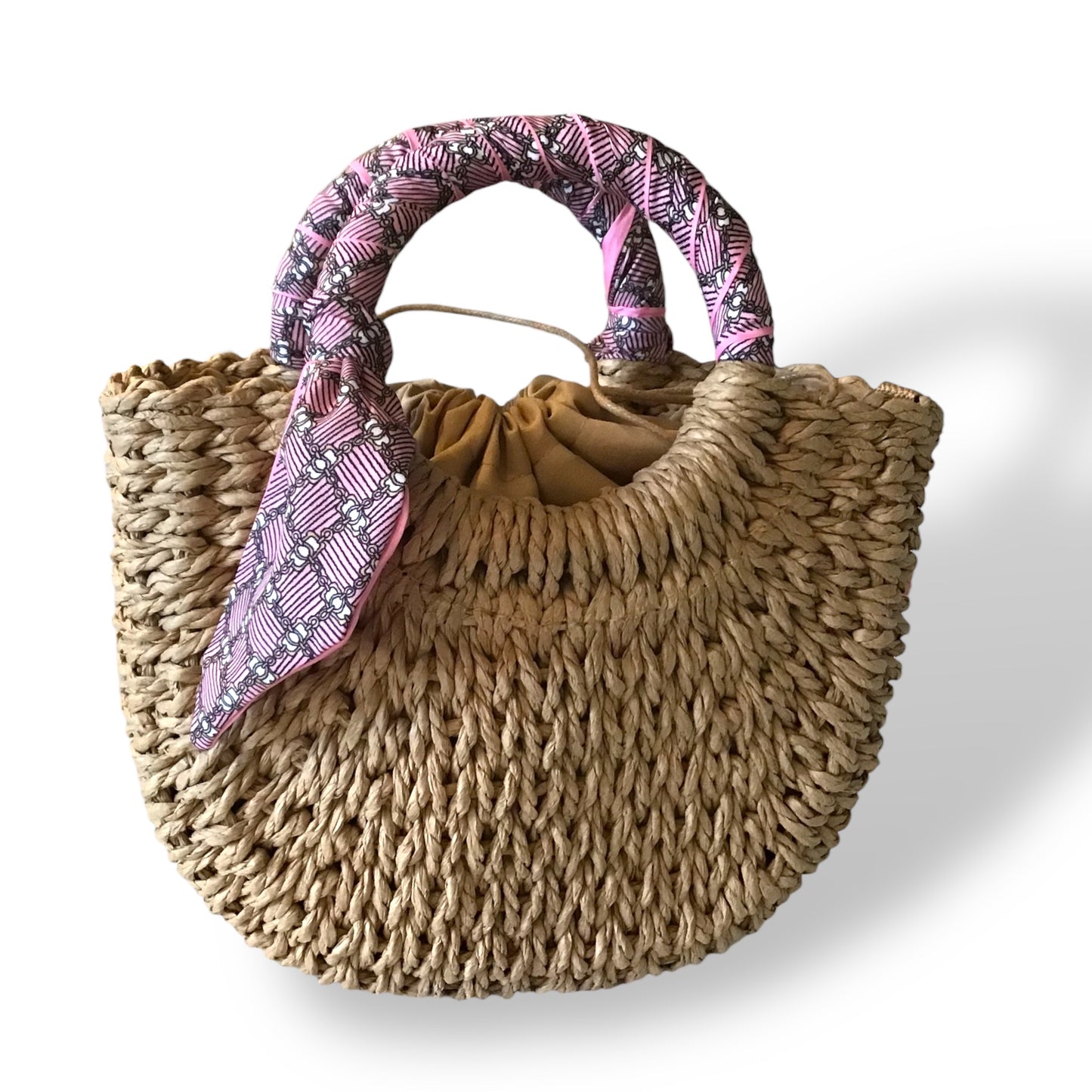 Cynthia Small Basket Bag with Twilly & Charm