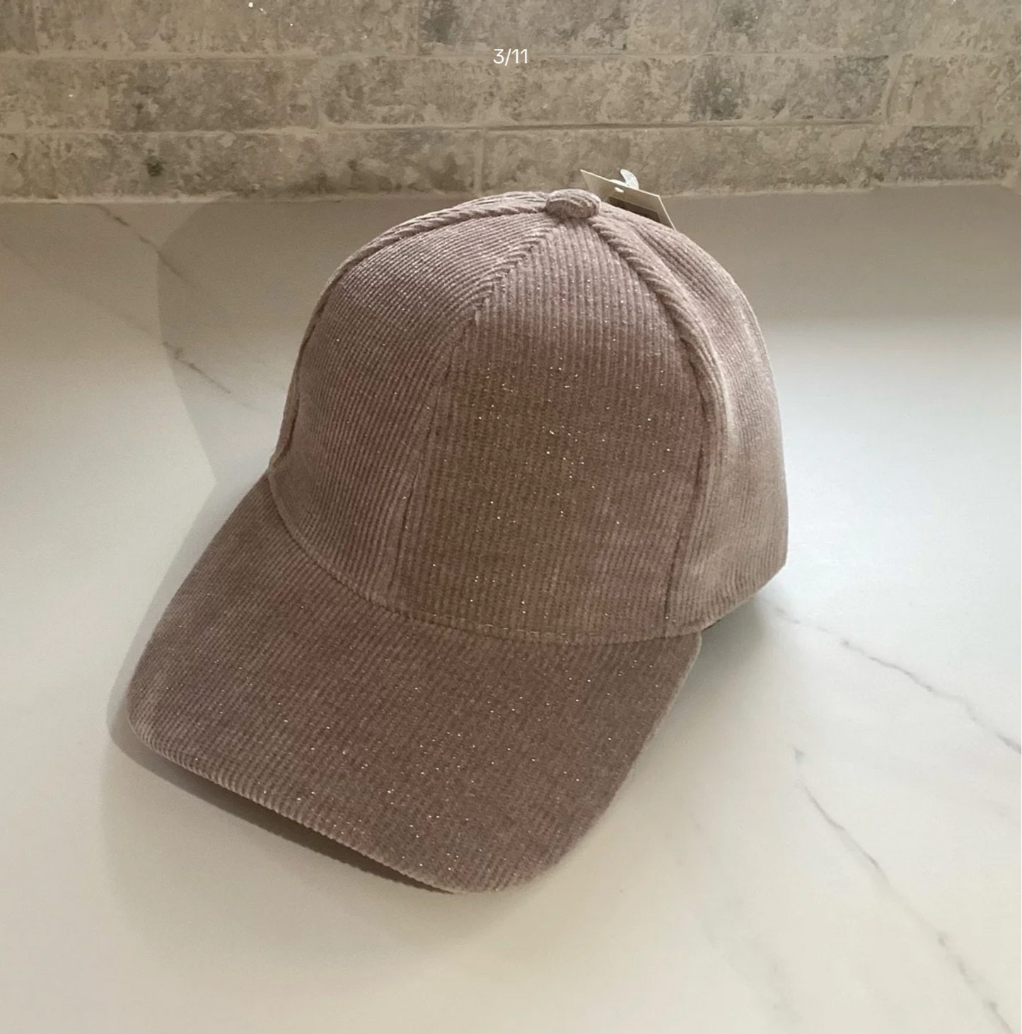 Stevie. Corduroy Shimmer Cap.