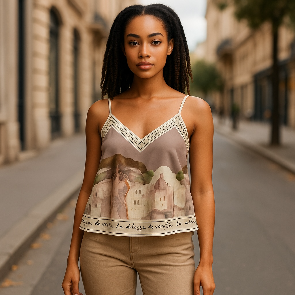 Tiara. Print Camisole Top