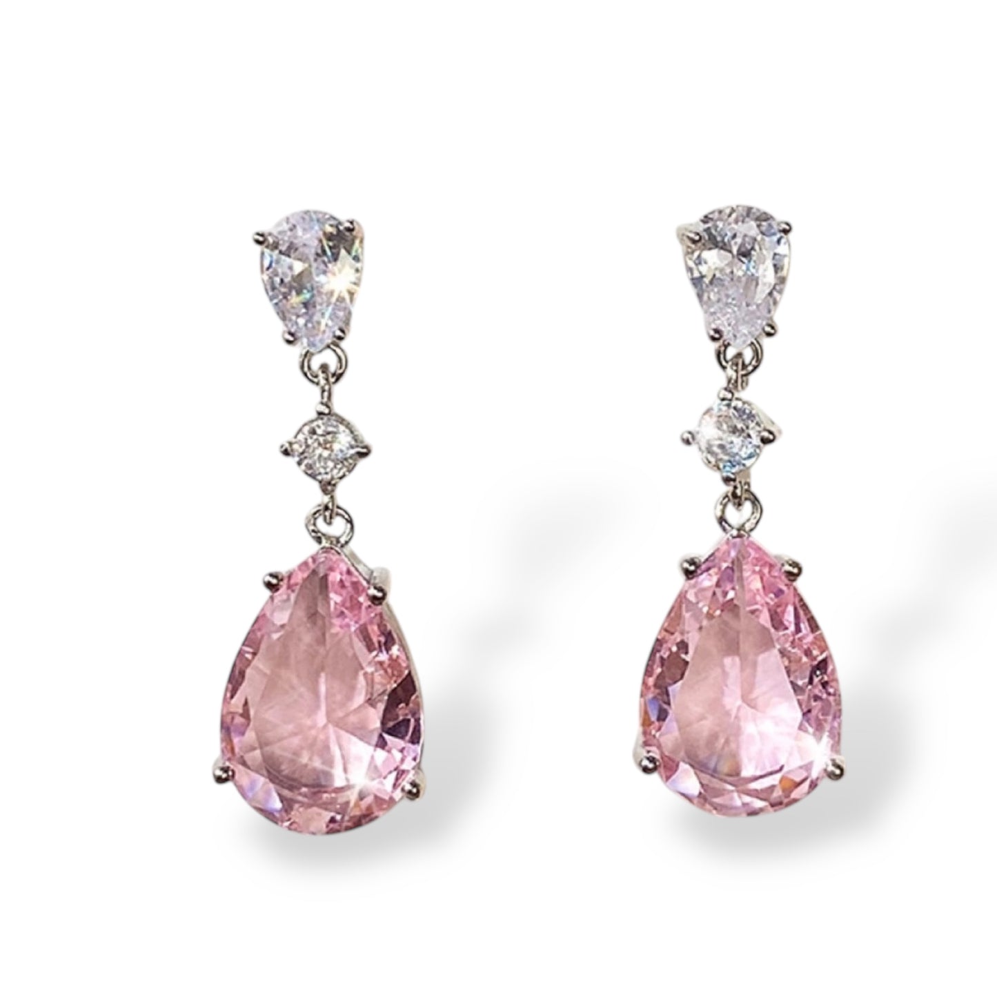 Pink Drop Earrings