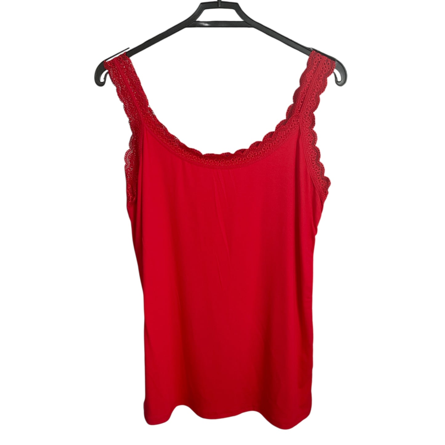 Vest Top with Daisy Lace Trim