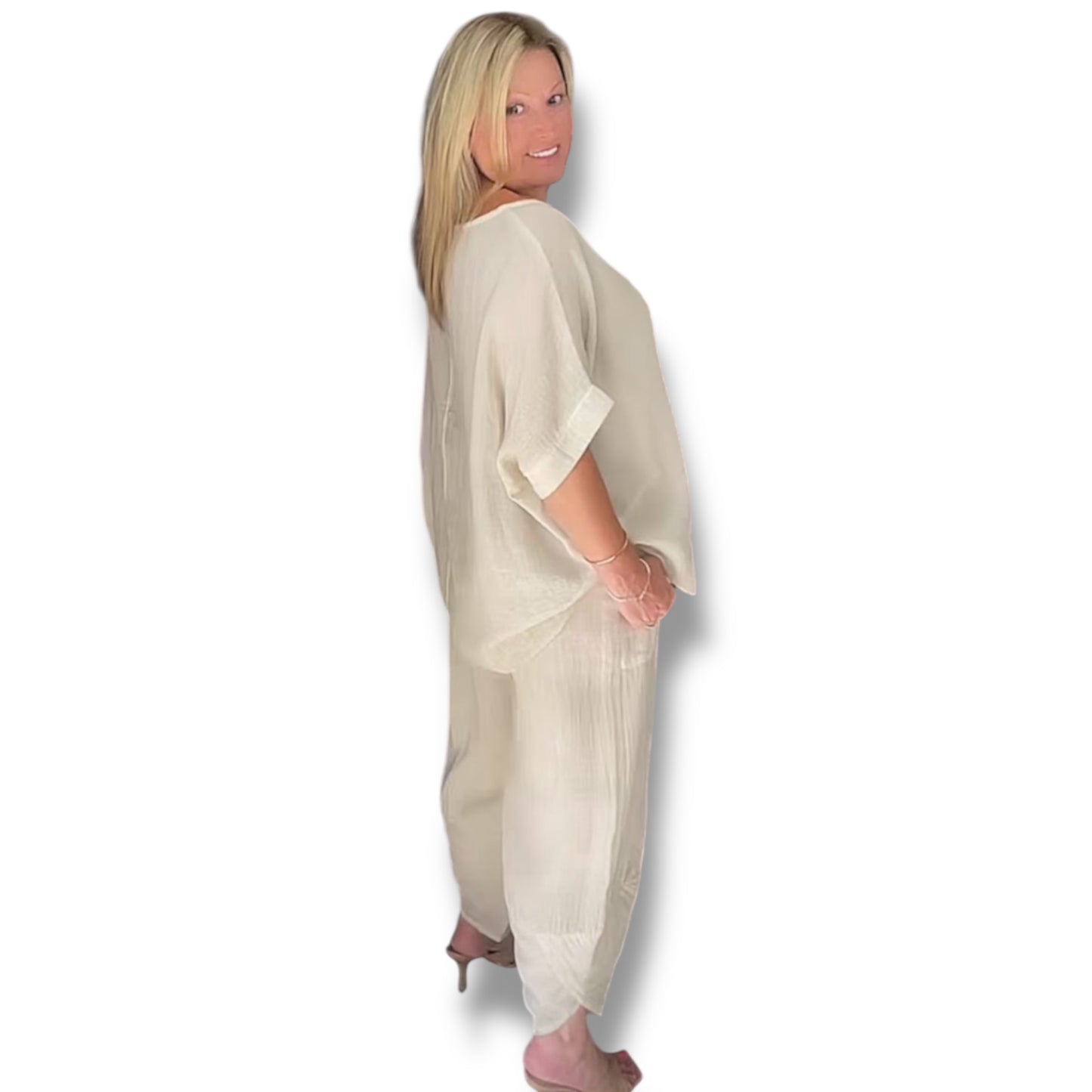 Tulip Leg Trousers & Matching Top Co-Ord Set (Norri)