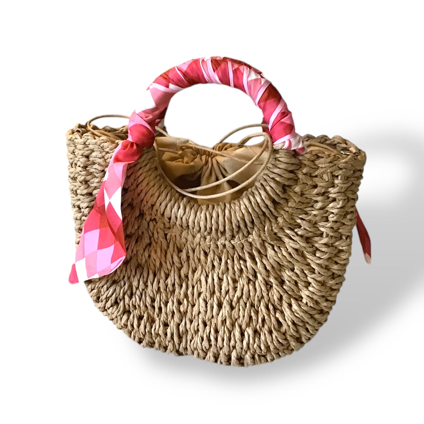 Cynthia Small Basket Bag with Twilly & Charm