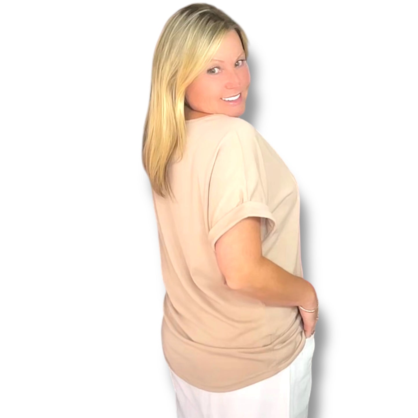 Be-You-T-Full V Neck T-Shirt