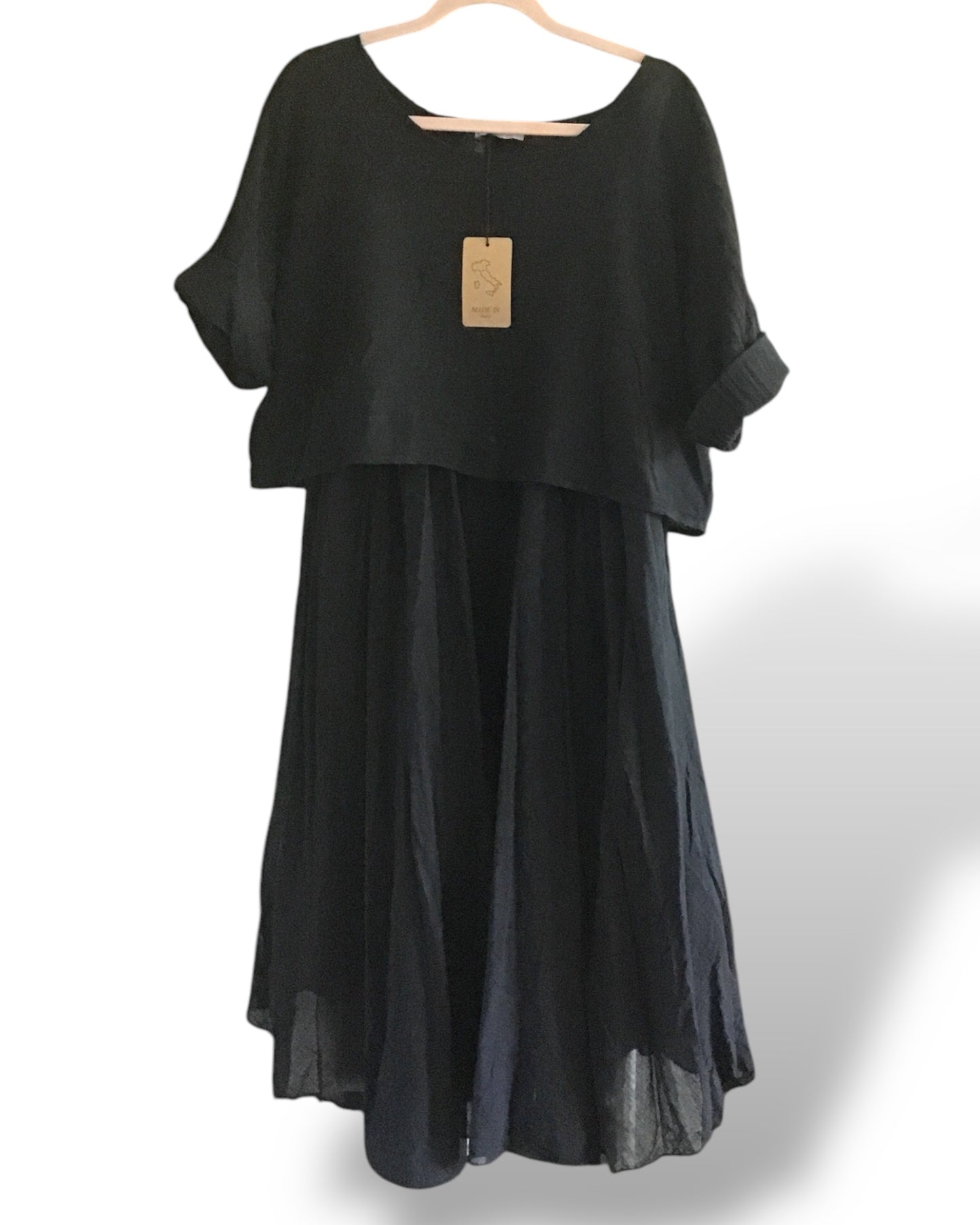 Molly. Floaty Cotton Dress & Crop Top