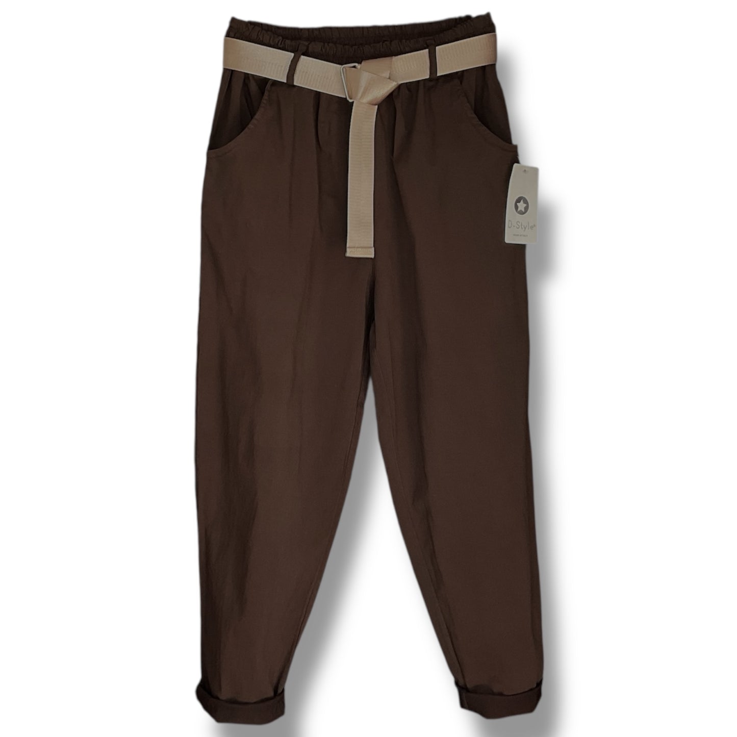 Peggy. Magic Trousers with Gold Belt