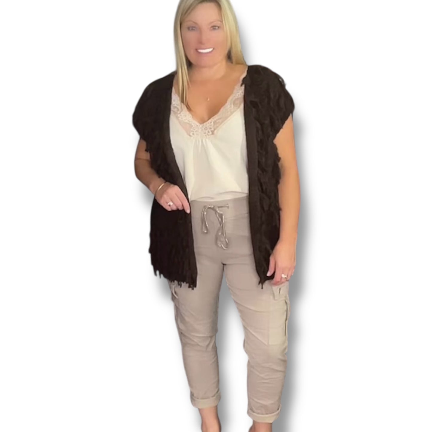 Loop Knitted Waistcoat (Millie)