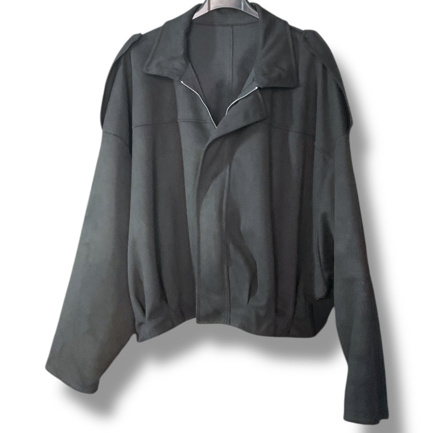 Oversized Faux Suede Jacket