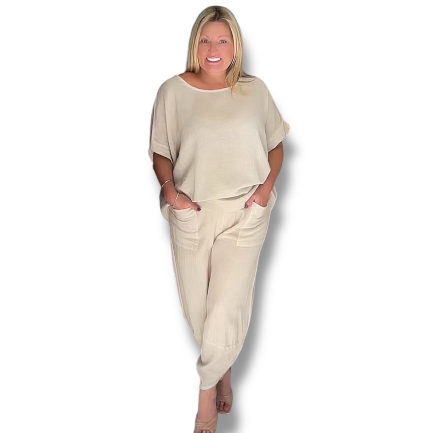 Tulip Leg Trousers & Matching Top Co-Ord Set (Norri)