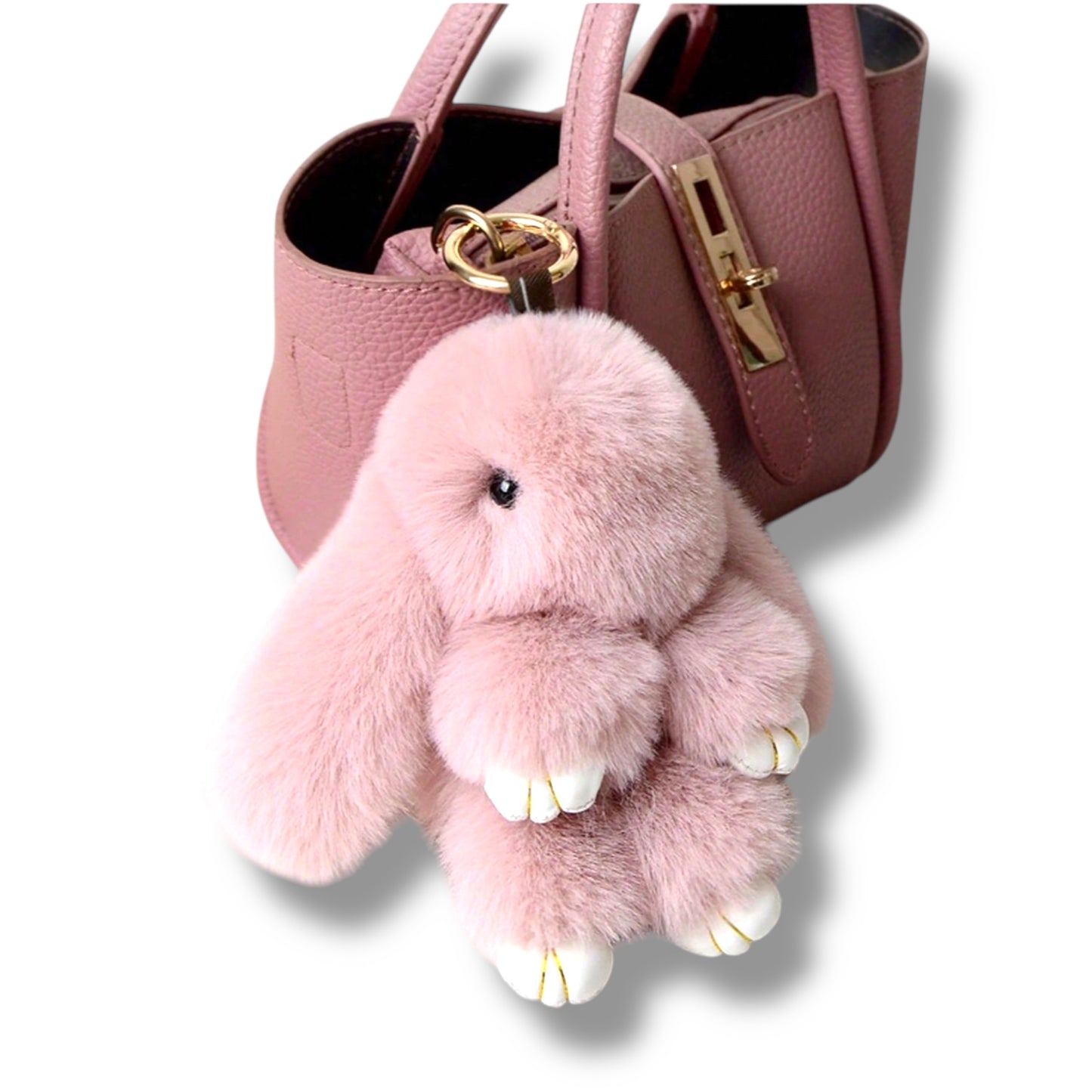 Fluffy Bunny Super Soft Keychain