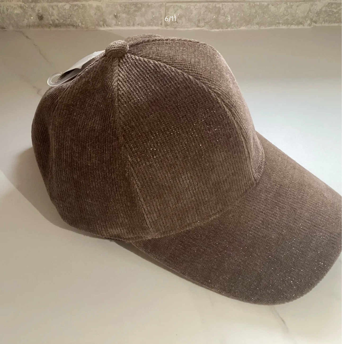 Stevie. Corduroy Shimmer Cap.