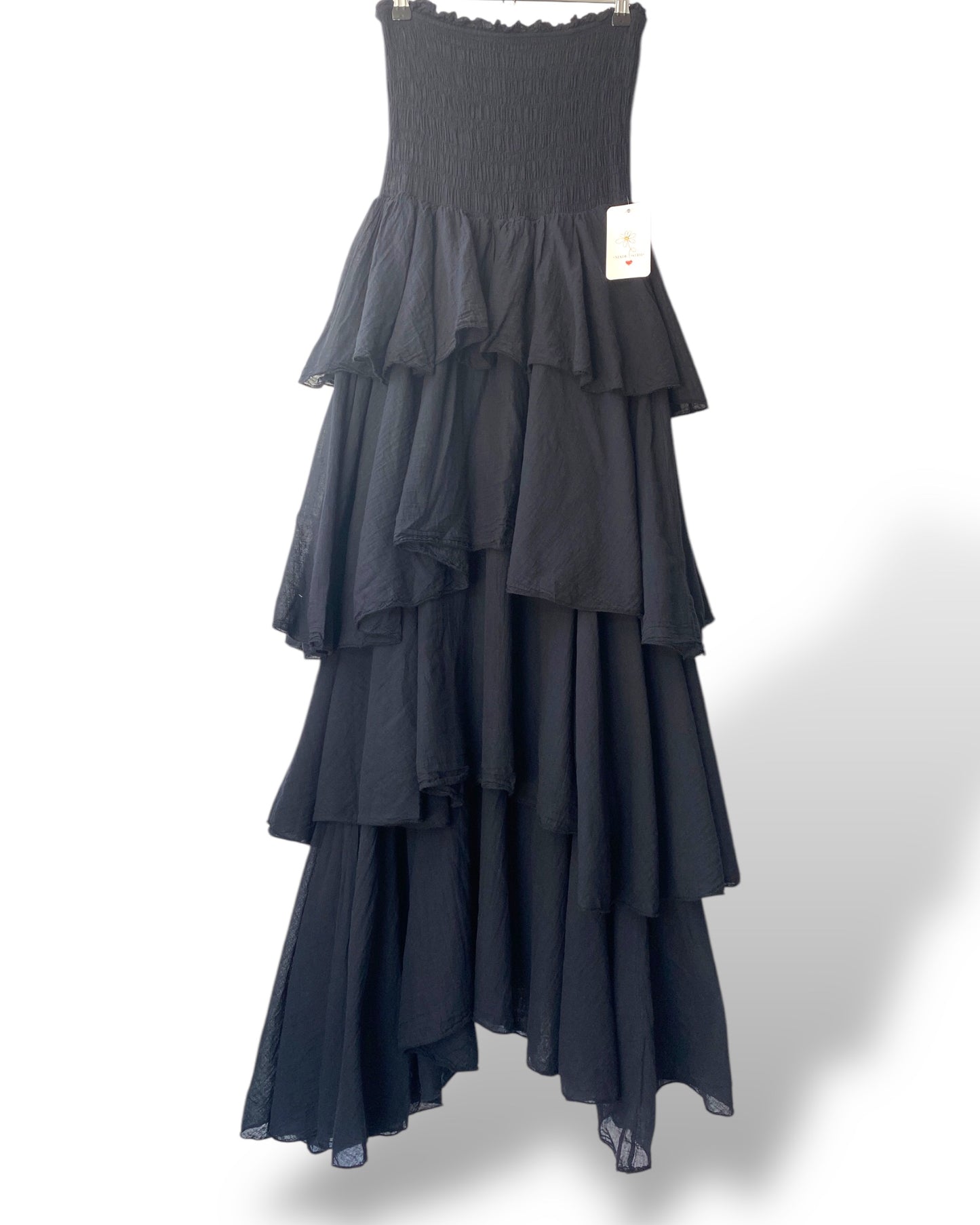 Conny Tiered Bandot Maxi Dress