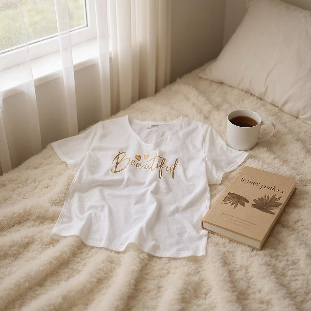 Be-You-T-Full V Neck T-Shirt