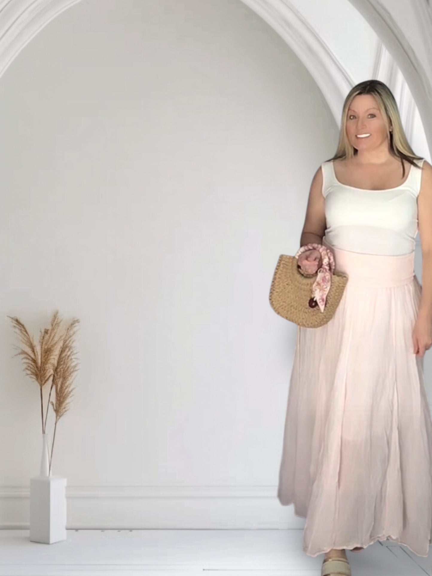 Sandy Cotton Maxi Skirt