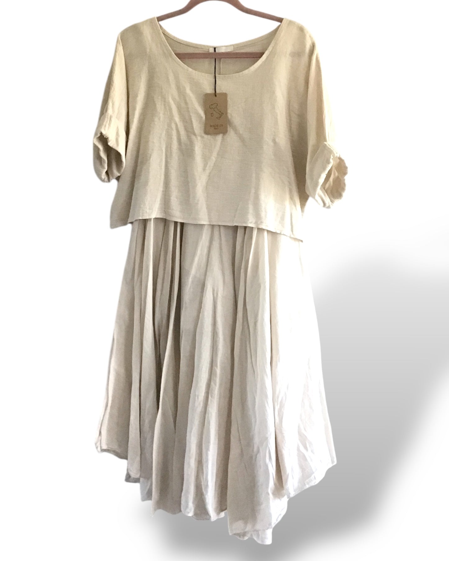Molly. Floaty Cotton Dress & Crop Top