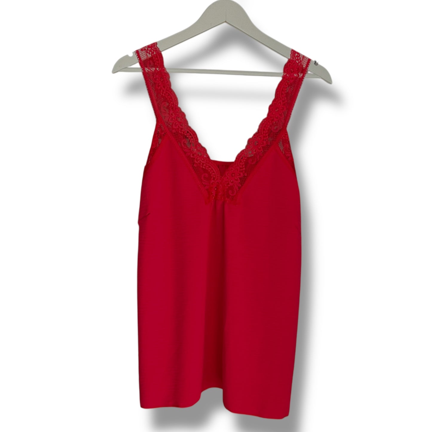Tori. Lace Trim Vest Camisole Top