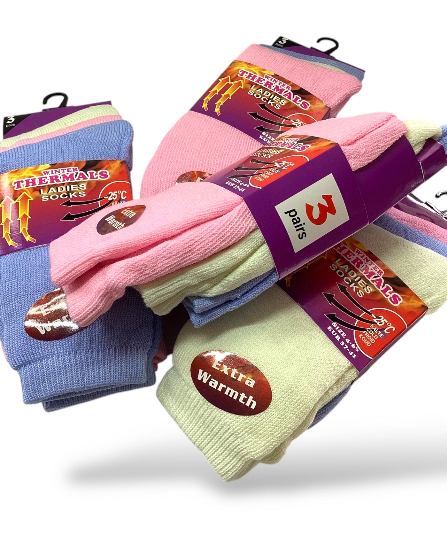 Molly. 3 Pack Thermal Socks