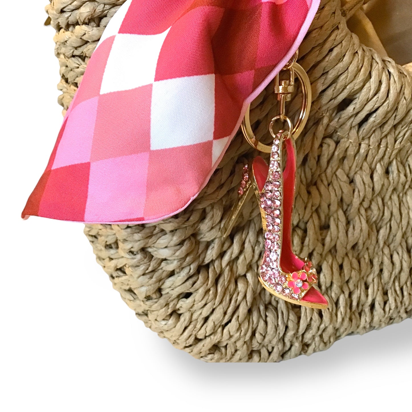 Cynthia Small Basket Bag with Twilly & Charm