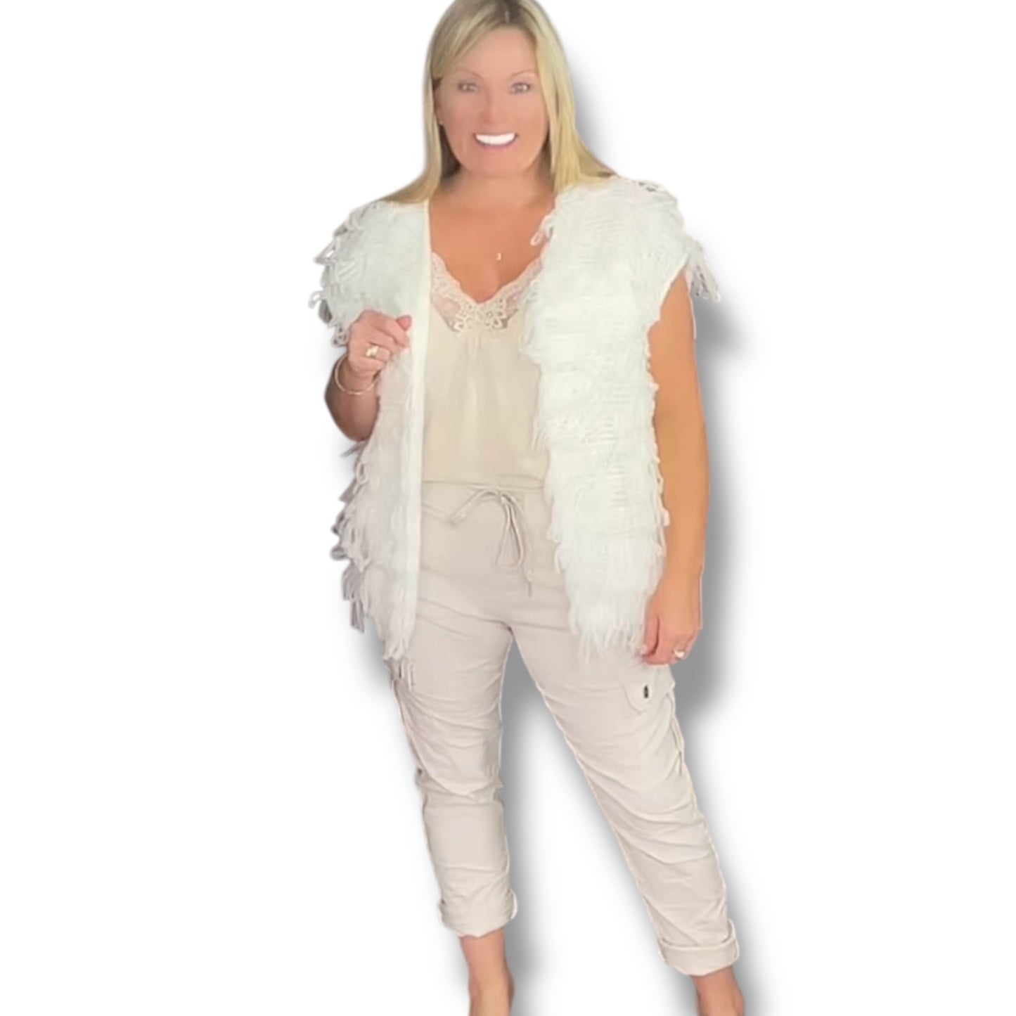 Loop Knitted Waistcoat (Millie)