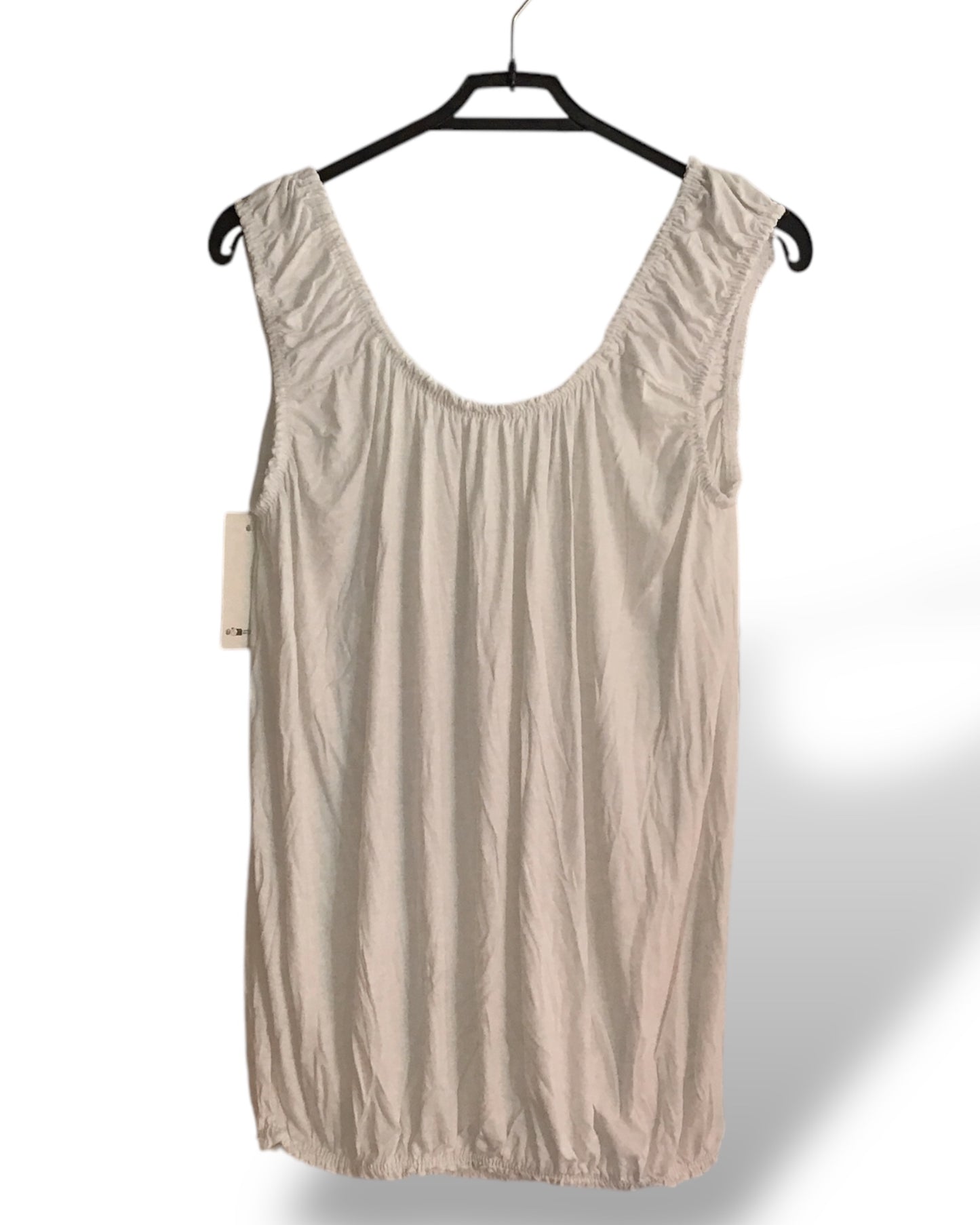Sally. Bubble Elastic Neck Vest Top
