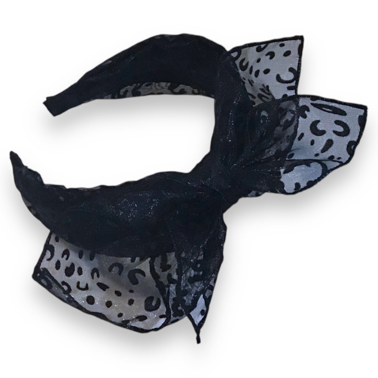 Libby. Chiffon Wrapped Bow Headband