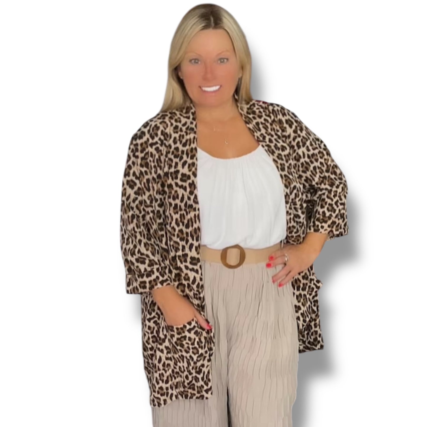 Bronte. Leopard Print Jacket