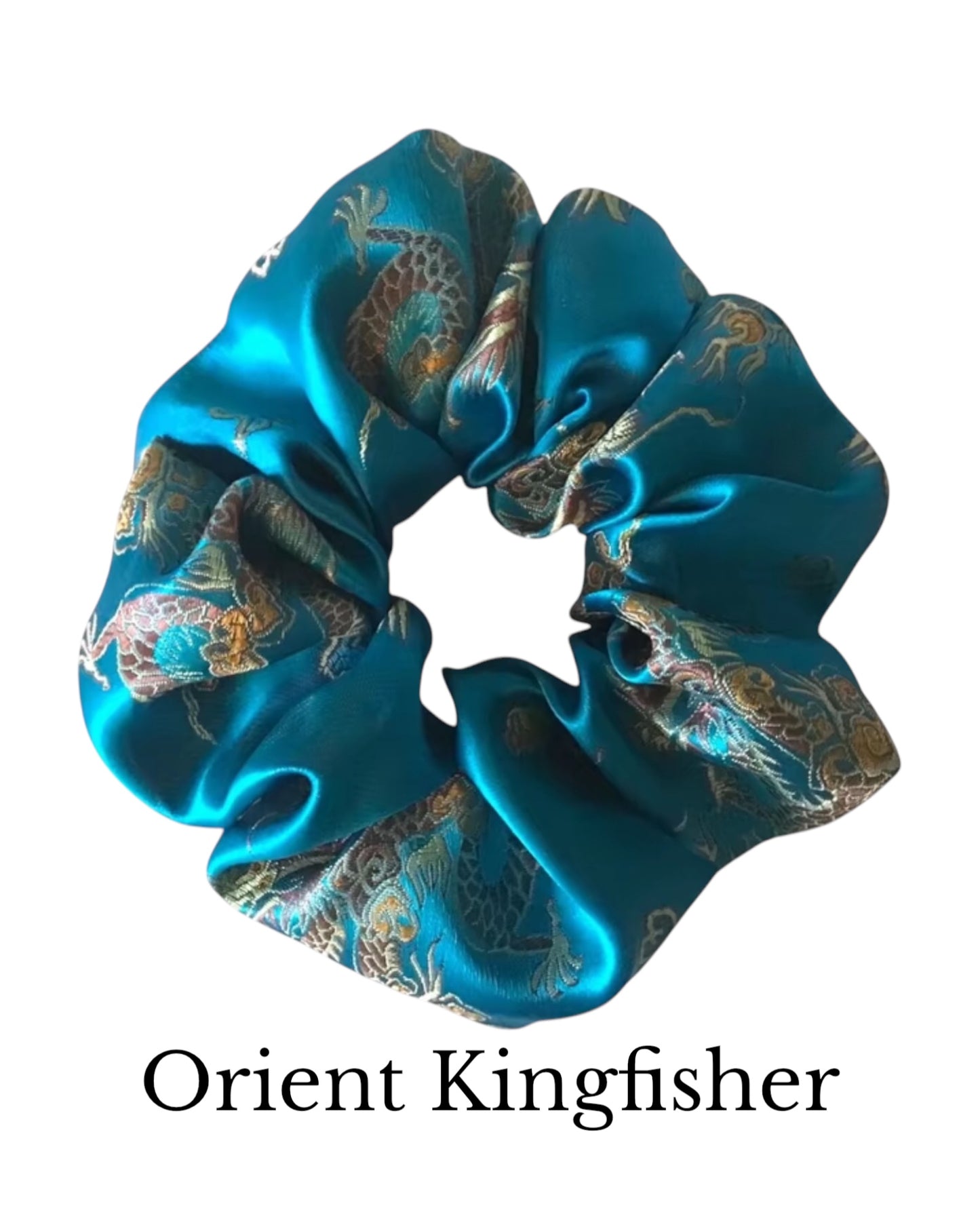 Orient Kingfisher. The Honey Scrunch Hair Scrunchie