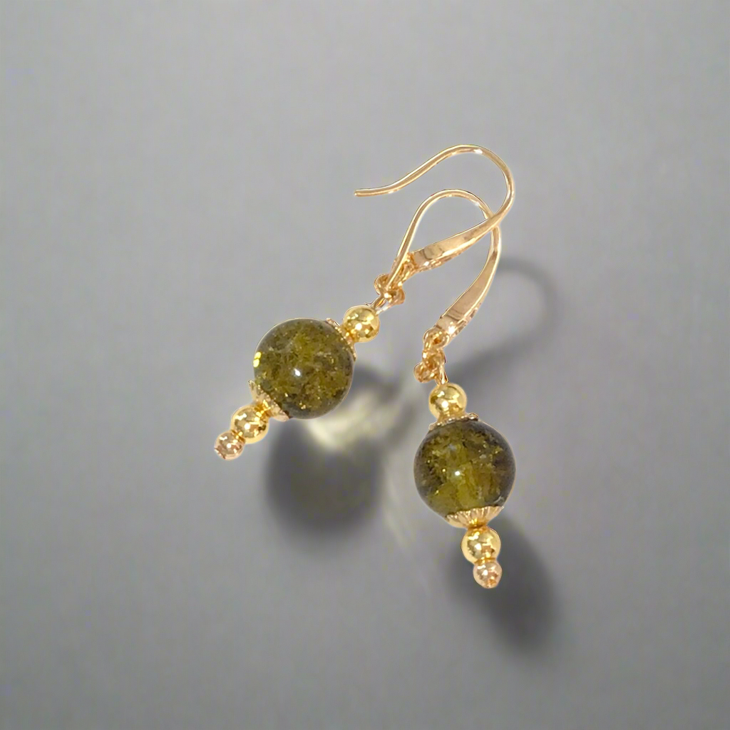 Shaye. 18k Gold Plated Drop Earrings ( Handcrafted )